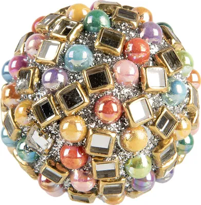 Image de Clayre & Eef Bouton de porte Ø 4x4 cm Multicolore Métal