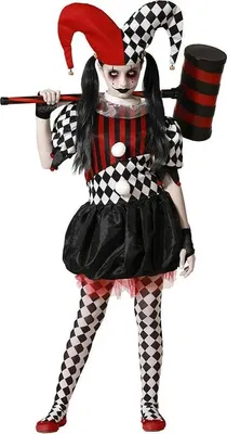 Produktbild von Atosa Harlequin Halloween-mädchenkostüm Mehrfarbig 10-12 Years Kinder Mehrfarbig 10-12 Years