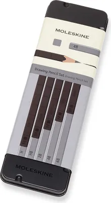 Produktbild von Moleskine Zeichenstift-Set, 5 Bleistifte