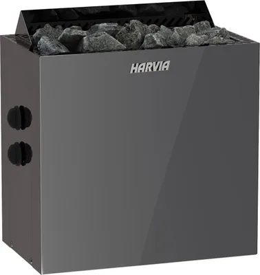 Produktbild von Harvia Qubic BlackSteel BQ90 9 kW finnischer Saunaofen mit integrierte Steuerung