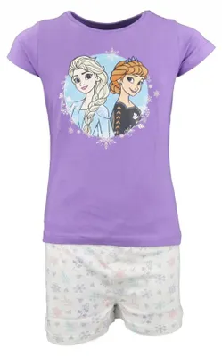 Produktbild von Disney Die Eiskönigin Elsa Kinder kurzarm Schlafanzug Pyjama - 104, Lila