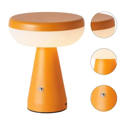 Produktbild von LED Akku Tischleuchte – Kabellose Outdoor LED Lampe, Touch-Steuerung, USB wiederaufladbar, 10h Laufzeit