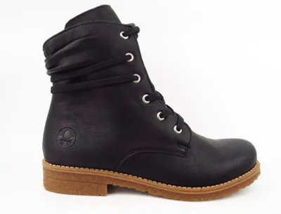Produktbild von Rieker Stiefelette schwarz ZIP Schnürstiefelette Schwarz : 40