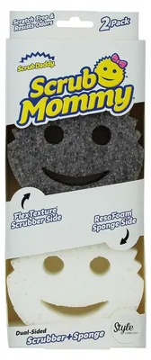 Productafbeelding van Scrub Daddy Scrub Mommy schuurspons, 2-pack, grijs