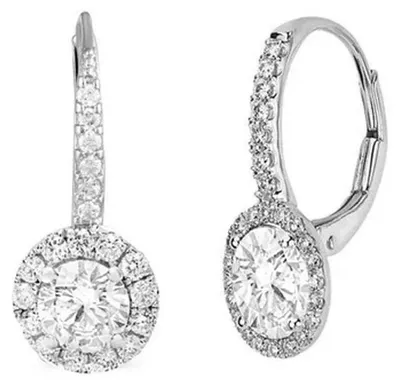 Imagen del producto de Aretes colgantes para mujer, modelo BIPE073, de la marca Bibei, fabricados en plata de ley 925 con circonitas