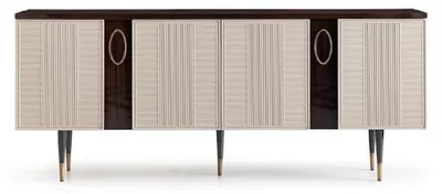 Immagine prodotto di Credenza Cassettiera Armadio in legno Mobili per sala da pranzo design bianco