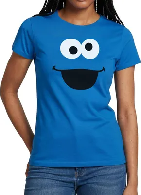 Produktbild von Spreadshirt Sesamstraße Krümelmonster Karneval Frauen T-Shirt, XXL, Royalblau