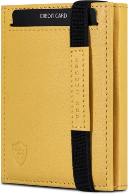 Produktbild von Geldbörse mit RFID Schutz - Geldbörse Herren klein - Mini Geldbeutel Damen Portmonee - Kartenetui Echtleder Karten Portemonnaie Leder Kreditkartenetui
