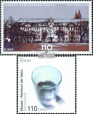 Produktbild von Briefmarken BRD (BR.Deutschland) 2001 Mi 2184,2185 (kompl.Ausg.) gestempelt Landesparlamente