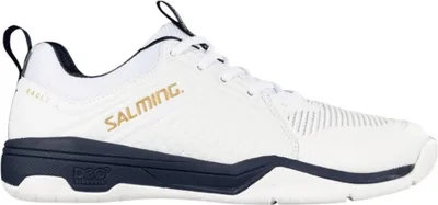Produktbild von Salming Eagle 2 Indoor Handballschuhe Hallenschuhe weiß/blau/gold 1234050-0732, Schuhgröße:43 1/3 EU