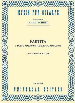 Produktbild von Partita C-Durfür Gitarre