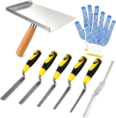 Imagen del producto de Kit de masilla para reparación, versátil para mampostería, de 3 piezas, para trabajos de construcción