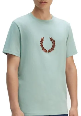 Produktbild von FRED PERRY TEXTURED LAUREL WREATH T-SH Blau