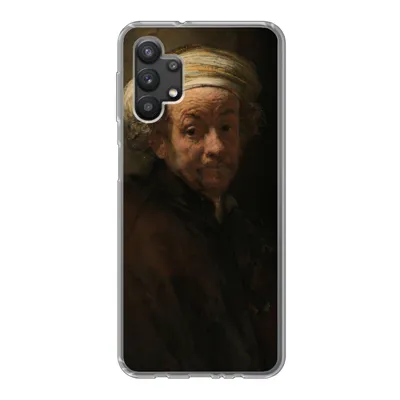 Produktbild von MuchoWow® Handyhülle Schutzhülle Hülle für Samsung Galaxy A32 5G Selbstbildnis als Apostel Paulus - Gemälde von Rembrandt van Rijn Silikon Softcase Handy Hülle - Softcase