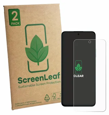 Produktbild von 2x ScreenLeaf Schutzfolie für Honor Play 80 Pro nachhaltiger Displayschutz Display Schutz Folie Klar Transparent