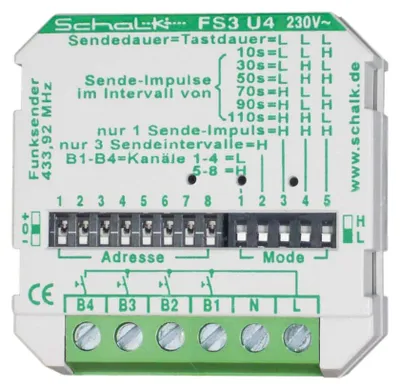 Produktbild von Schalk Funk-Sender UP FS3 U4 (230V AC) FS3U49