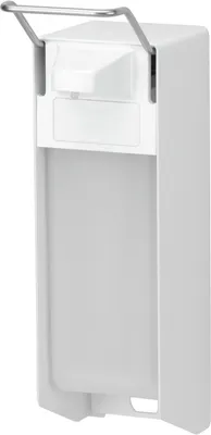 ingo-man® Spender für Desinfektion 1000 ml aus Aluminium mit Kunststoffpumpe Weiß