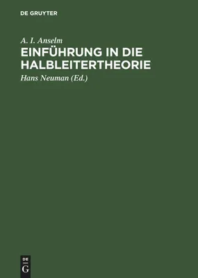 Produktbild von Einführung in die Halbleitertheorie