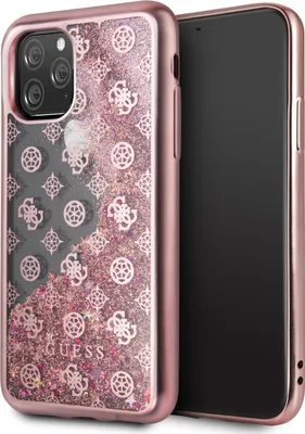 Image de Guess Guhcn58Peolgpi Iphone 11 Proróżowo-Złoty/Rose-Gold Hard Case 4G Peony Liquid Glitter