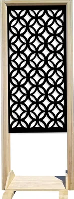 Immagine prodotto di ECLECTIC - Separè - Paravento modulabile - 70x190cm - in Legno e PVC nero