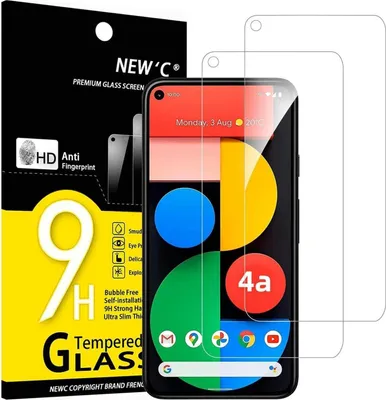 Produktbild von Panzer Schutz Glas für Google Pixel 4a 5G 2er Pack 9H Härte Displayfolie