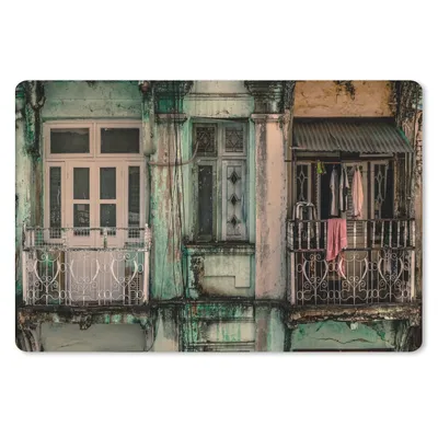 Produktbild von MuchoWow® Mauspad Mousepad Vintage - Türen - Wohnungen - Architektur 27x18 cm - Mousepads - Maus Mat - Pad - Mausunterlage - Büroartikel - Desk Matten