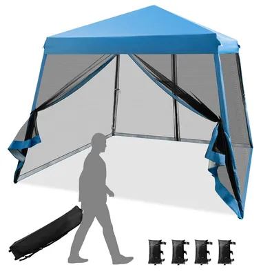 Immagine prodotto di Paviglione pop-up - Gazebo da giardino - Tenda per feste - Tettoia - Pergola - Con zanzariera - Protezione UV 50+