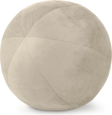 Produktbild von EUROFIRANY | Kissen - Kugel 24 cm - hellbeiges Zierkissen - Dekorative