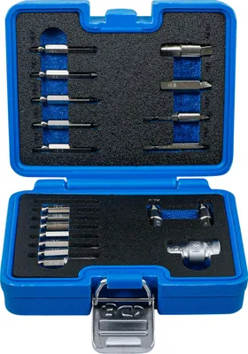 Schraubenausdreher-Satz, 19-tlg., für Innensechskant 1,5-10 mm, Torx T10-T55