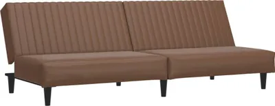 Zdjęcie produktu dla vidaXL Sofa 2-osobowa brązowa imitacja skóry