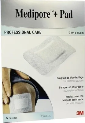 Obrázek produktu pro Sterilní obvaz na rány Medipore+Pad 3569np 10x15 cm 5 ks