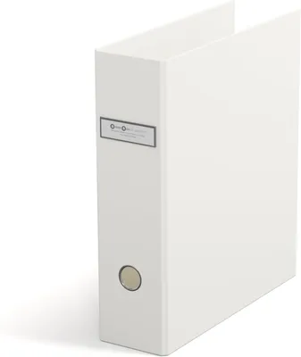 Produktbild von A4 Bürosegregator mit Hebelmechanik, Leinenstruktur, Weiß