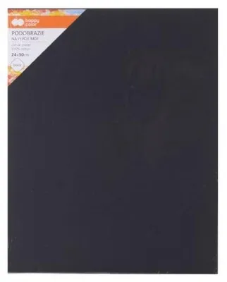 Image de Toile de coton 24x30cm noir HAPPY COLOR