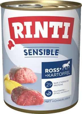 Immagine prodotto di Rinti 800 g x 6 Sensible Manzo & Fegato di Pollo & Patate