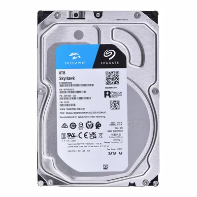 Image de Seagate 8.9cm (3.5")   8TB SATA3 Skyhawk   5900 256MB intern