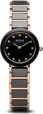 Produktbild von Bering 11422-746 Ceramic 11422-746 Schwarz Roségold Damen Armbanduhr
