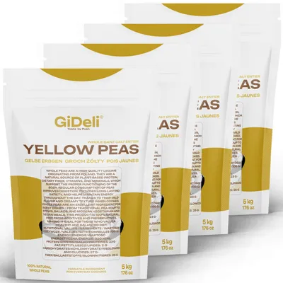 Produktbild von Gelbe Erbsen 20kg Ganze Ungeschält Vegan Protein Naturrein Hülsenfrüchte GiDeli