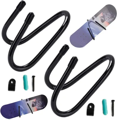 Imagen del producto de Soporte flexible para longboards, de 17 x 7 x 6 cm, para tablas de skate y Pennyboards