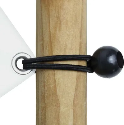 Produktbild von Zeltspanner 31 Stück 10 Meter Schwarz Spanngummi 4mm Ball Gummiseil Zeltgummispanner - Set von 30 Bällen Spanngummis - Für Planen Zelte Banner Netze Pavillons