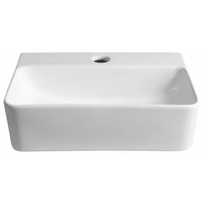 A white ceramic sink on a white background.