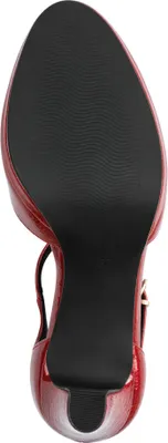 Produktbild von MARCO TOZZI Damen Pumps mit T-Riemen Plateau und Trichterabsatz 2-24419-45, Größe:41 EU, Farbe:Rot