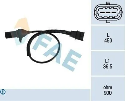 Produktbild von FAE 79333 Kurbelwellensensor Impulsgeber für HYUNDAI i30 (FD) 450mm