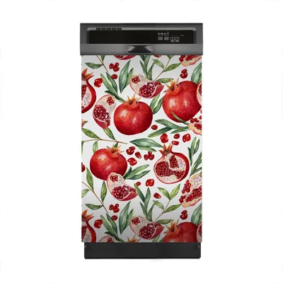 Produktbild von Aufkleber sticker 45x70 cm Dekorative folie Spülmaschine - tropische Früchte Granat