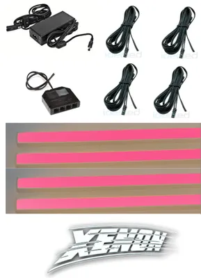 Produktbild von 6648 LED Regal Beleuchtung 4x0,3m LED Bänder +Netzteil in Rot