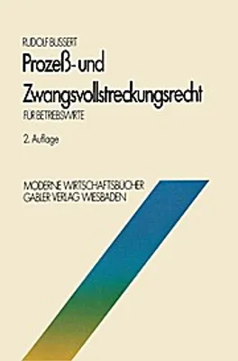 Immagine prodotto di Prozeß- und Zwangsvollstreckungsrecht für Betriebswirte