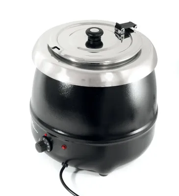 Produktbild von HENDI Suppenstation schwarz      8 l Ø 340x(H)360 mm      230V 435W