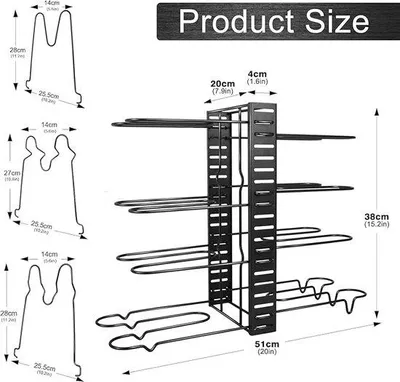 Obrázek produktu pro Nástěnný sloupek / sloupek pro zásuvky, držák zásuvek 25,9 cm x 50,8 cm x 38 cm, kov