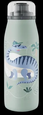Obrázok produktu pre alfi KIDS ISO BOTTLE, fľaša na pitie, motív "bláznivé dinosaury" – výhodná sada s čistiacej kefy CLEAN FIX, 30 cm | HAN 5677403035 | EAN 4002458524462