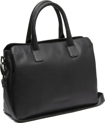 Zdjęcie produktu dla Skórzana torba na ramię marki Chesterfield z przegrodą na laptopa Torba na ramię Valmonte czarna czarna
