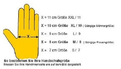 1 Paar FerdyF. Mechanics Handschuhe Power Rot Schwarz Größen Tabelle